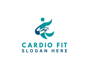 Cardio - Human Wellness Orbit logo design