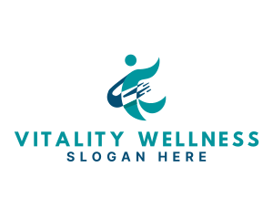 Human Wellness Orbit logo design