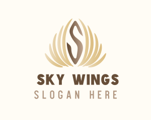 Elegant Flight Wings  logo design