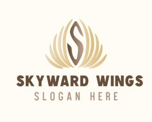 Elegant Flight Wings  logo design