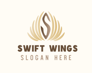 Elegant Flight Wings  logo design