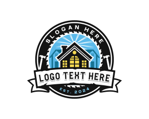 Fixing - House Roofing Remodel logo design