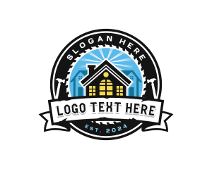 House Roofing Remodel Logo