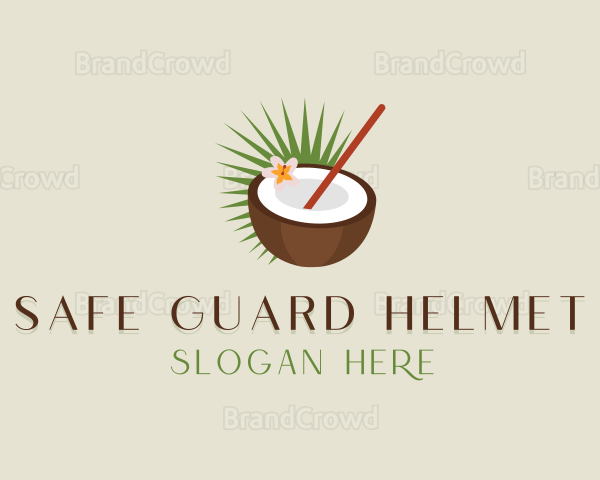 Tropical Coconut Drink Logo