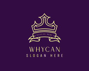 Royalty Crown Banner Logo