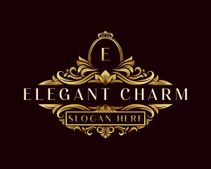 Elegant Ornament Wreath- logo design