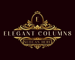 Elegant Ornament Wreath- logo design