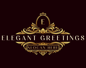 Elegant Ornament Wreath- logo design