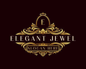 Elegant Ornament Wreath- logo design