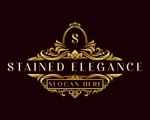 Elegant Ornament Wreath- logo design