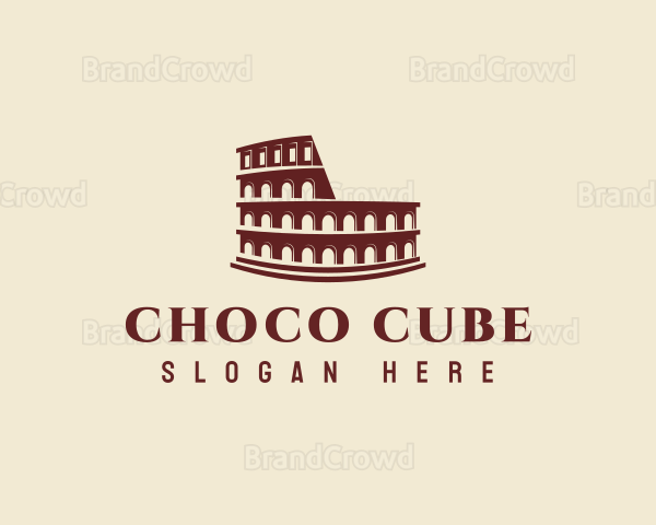 Ancient Colosseum Architecture Logo