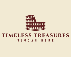 Historical - Ancient Colosseum Architecture logo design