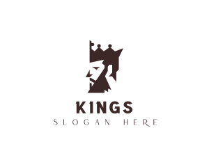 King Crown Medieval logo design