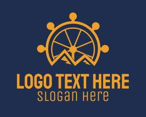 Sightseeing - Mountain Ferris Wheel logo design