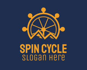 Wheel - Mountain Ferris Wheel logo design