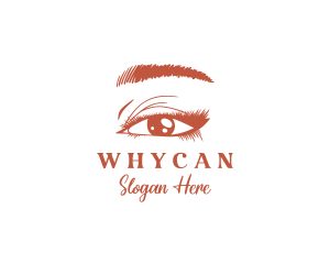 Woman Beauty Eyelash Logo