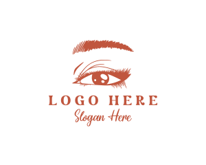 Esthetician - Woman Beauty Eyelash logo design