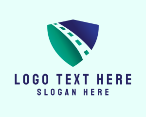 Trucking - Road Safety Shield logo design