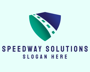 Road - Road Safety Shield logo design