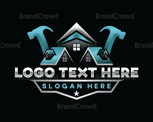 Hammer Construction Roofing Logo