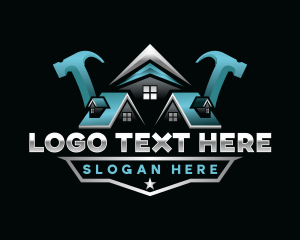 Refurbish - Hammer Construction Roofing logo design