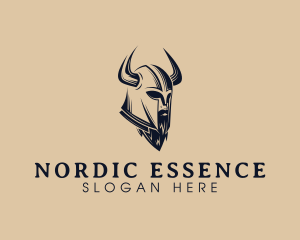 Nordic - Viking Beard Barbarian logo design