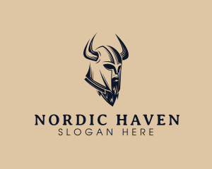Nordic - Viking Beard Barbarian logo design