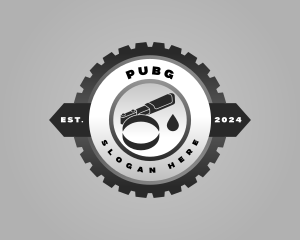 Wrench - Oil Filter Gear logo design