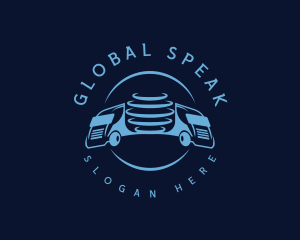 Global Logistics Truck logo design