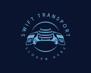 Transporation - Global Logistics Truck logo design