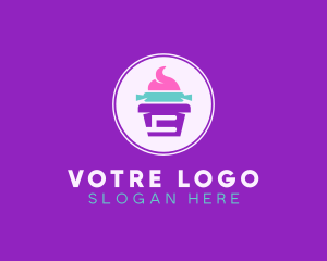 Snack - Multicolor Cupcake Bakery logo design