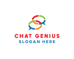 Modern Chatting App logo design