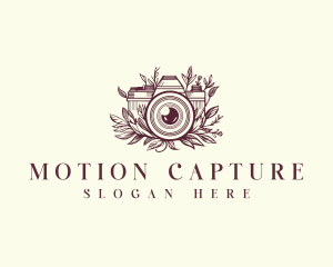 Footage - Camera Photography Floral logo design