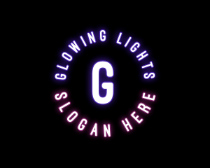 Lights - Bright Neon Bar logo design