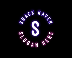 Bright Neon Bar logo design