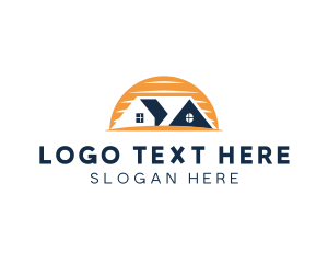 Roofing - Home Residential Property logo design