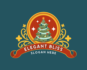 Holiday Christmas Tree Logo