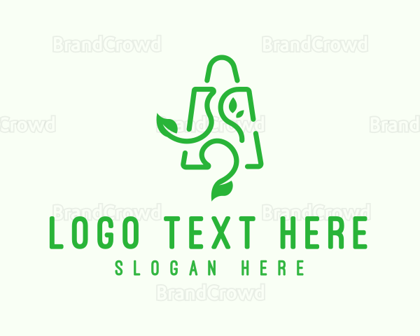 Organic Shopping Bag Logo