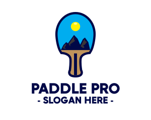 Paddle - Table Tennis Paddle Tourism logo design