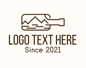 Bottle - Adventure Mountain Bottle logo design