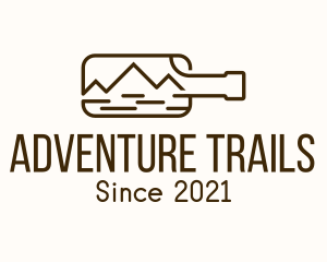 Adventure Mountain Bottle logo design