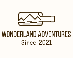 Adventure Mountain Bottle logo design