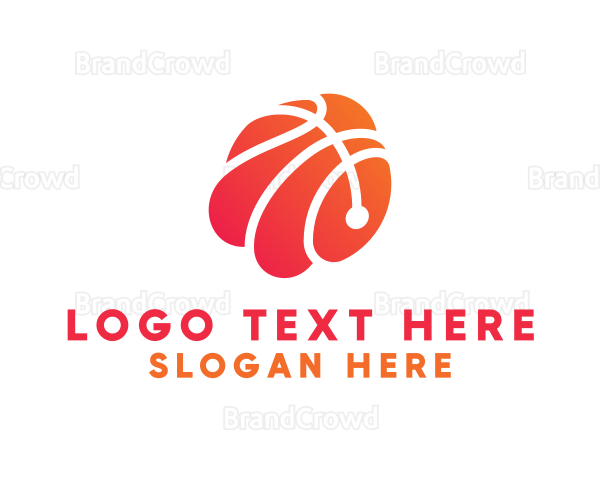 Basketball Sports Ball Logo