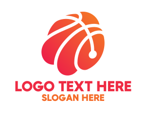 Basketball - Abstract Basketball Shell logo design