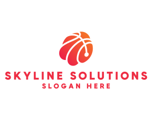 Basketball Sports Ball logo design