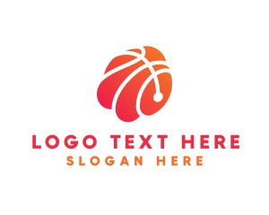 Basketball Sports Ball logo design