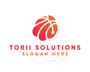 Basketball Sports Ball logo design