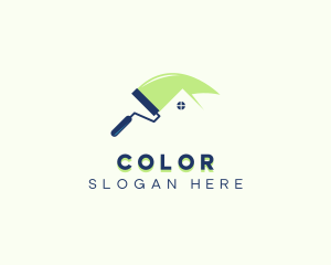 Maintenance Service - Paint Roller Painting logo design