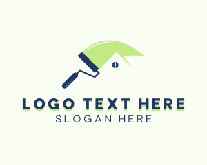 Paint - Paint Roller Painting logo design