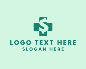 Fund - Dollar Sign Health Cross logo design